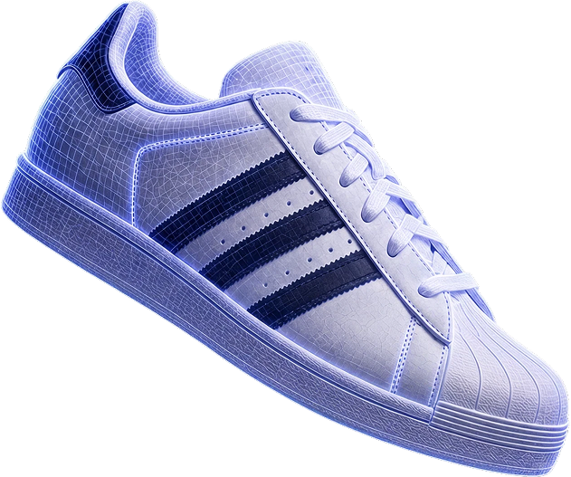 Sneaker being scanned by Skiply's AI